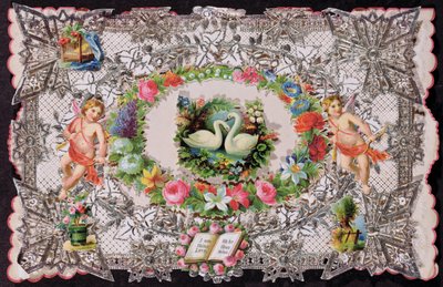 Victorian Valentine Card by English School
